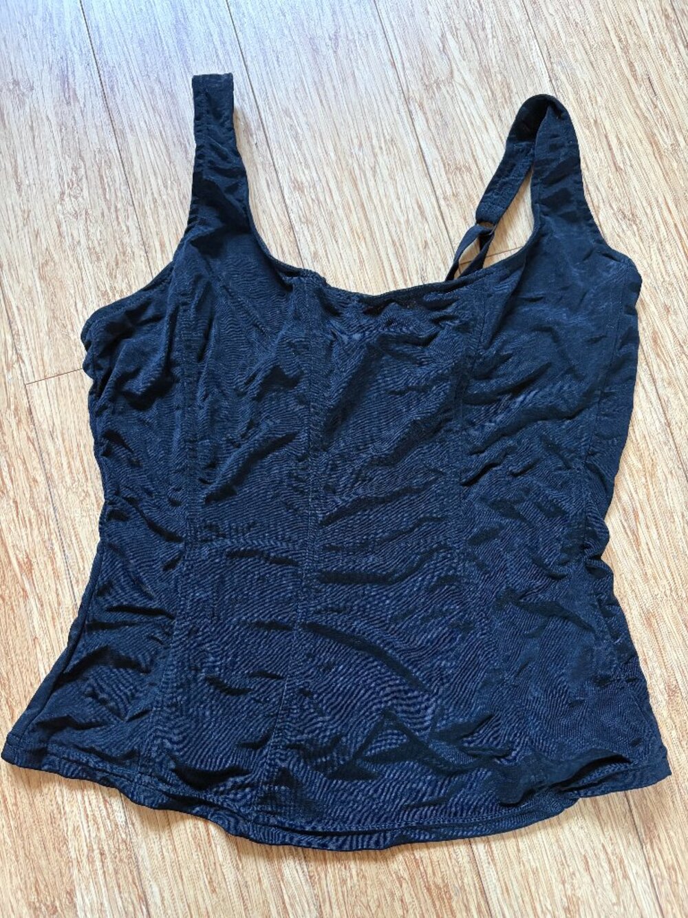 Vintage 80s Victoria’s Secret Gold Label Black Corset style Tank Top Size Small